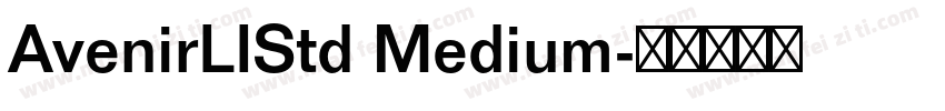 AvenirLIStd Medium字体转换
